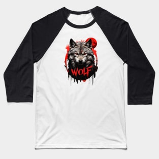 Wild wolf Baseball T-Shirt